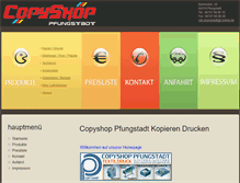 Tablet Screenshot of copyshop-pfungstadt.de